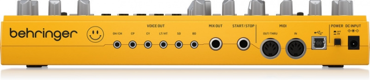 BEHRINGER RD-6 analoge drumcomputer, geel