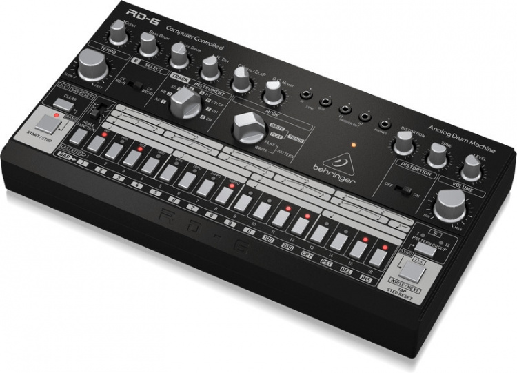 BEHRINGER RD-6 analoge drumcomputer, zwart