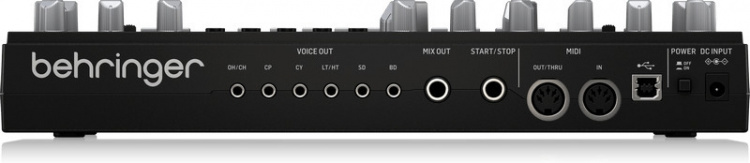 BEHRINGER RD-6 analoge drumcomputer, zwart