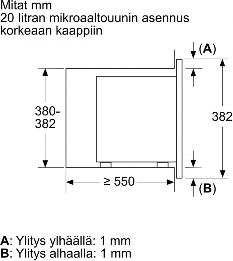 Bosch BFL623MS3 Serie 2 magnetron, staal