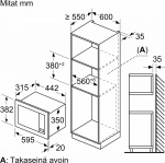Bosch BFL623MS3 Serie 2 magnetron, staal