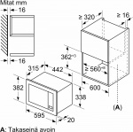 Bosch BFL623MS3 Serie 2 magnetron, staal