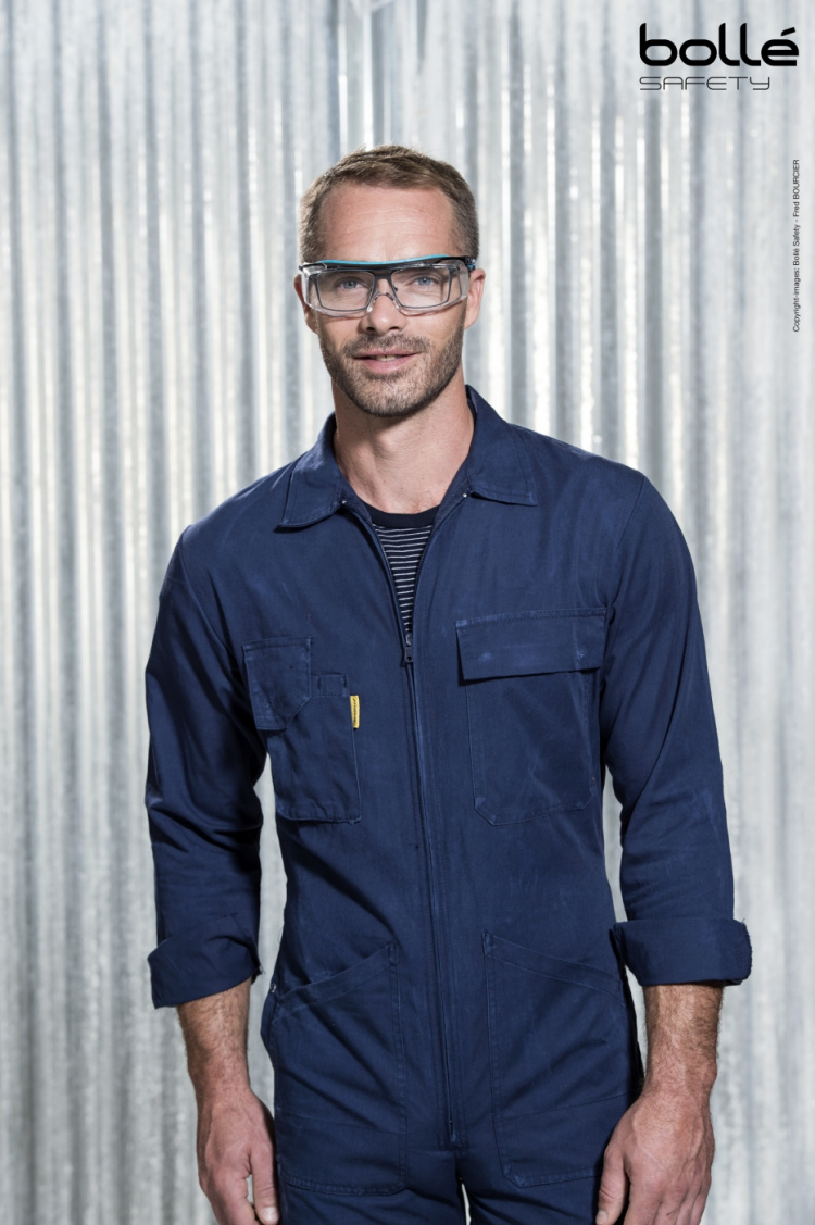 Bollé Tryon OTG bril, zwart/blauw/helder