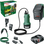 Bosch GardenPump 18V-2000 oplaadbare waterpomp, 2,5 Ah batterij