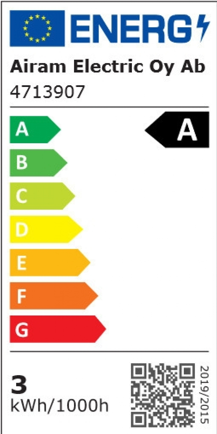 Airam LED A60 lamp, E27, 4000K, 470lm, helder koper Airam LED A60 lamp, E27, 4000K, 470lm, helder koper