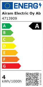 Airam LED A60 lamp, E27, 4000K, 806lm, helder koper