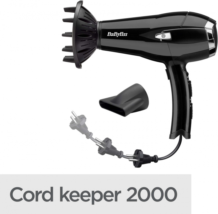 BaByliss D374DE Cordkeeper 2000 haardroger