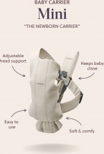 BabyBjörn Mini Geweven Rugzak, donkergroen