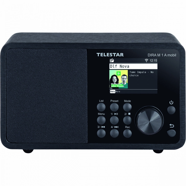 TELESTAR DIRA M 1 A Mobile EWF Batterijbediende Multifunctionele Mono Radio DAB+ / FM / Internet / Bluetooth Zwart TELESTAR DIRA M 1 A Mobile EWF Batterijbediende Multifunctionele Mono Radio DAB+ / FM / Internet / Bluetooth Zwart