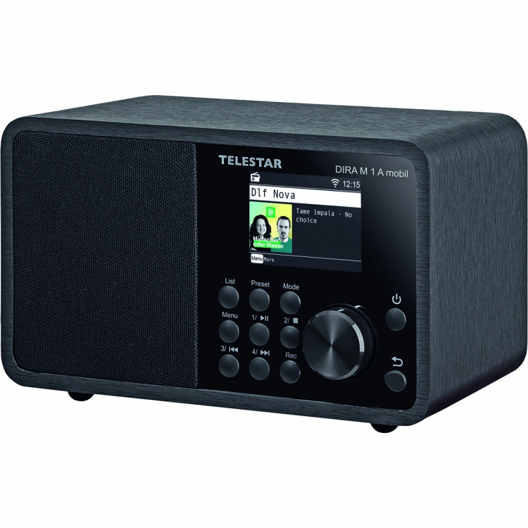 TELESTAR DIRA M 1 A Mobile EWF Batterijbediende Multifunctionele Mono Radio DAB+ / FM / Internet / Bluetooth Zwart TELESTAR DIRA M 1 A Mobile EWF Batterijbediende Multifunctionele Mono Radio DAB+ / FM / Internet / Bluetooth Zwart