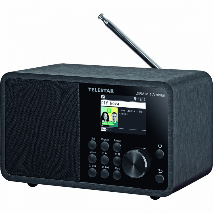 TELESTAR DIRA M 1 A Mobile EWF Batterijbediende Multifunctionele Mono Radio DAB+ / FM / Internet / Bluetooth Zwart TELESTAR DIRA M 1 A Mobile EWF Batterijbediende Multifunctionele Mono Radio DAB+ / FM / Internet / Bluetooth Zwart