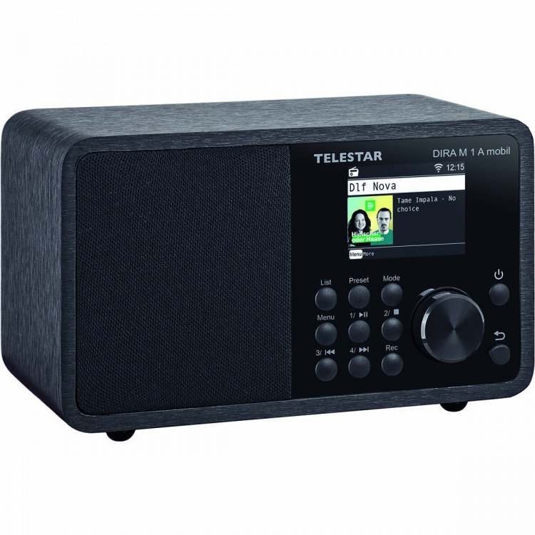 TELESTAR DIRA M 1 A Mobile EWF Batterijbediende Multifunctionele Mono Radio DAB+ / FM / Internet / Bluetooth Zwart TELESTAR DIRA M 1 A Mobile EWF Batterijbediende Multifunctionele Mono Radio DAB+ / FM / Internet / Bluetooth Zwart