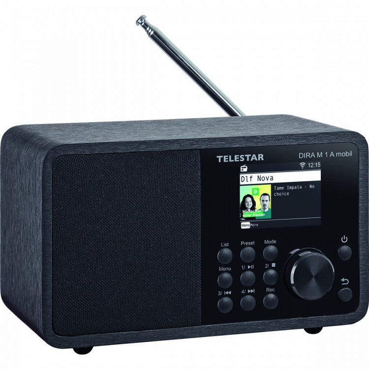 TELESTAR DIRA M 1 A Mobile EWF Batterijbediende Multifunctionele Mono Radio DAB+ / FM / Internet / Bluetooth Zwart TELESTAR DIRA M 1 A Mobile EWF Batterijbediende Multifunctionele Mono Radio DAB+ / FM / Internet / Bluetooth Zwart