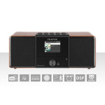 TELESTAR DIRA S32i CD EWF Multifunctionele Stereo Radio met CD-speler DAB+ / FM / Internet / Bluetooth Hout