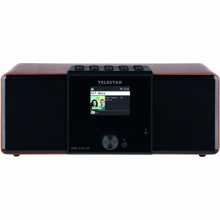 TELESTAR DIRA S32i CD EWF Multifunctionele Stereo Radio met CD-speler DAB+ / FM / Internet / Bluetooth Hout