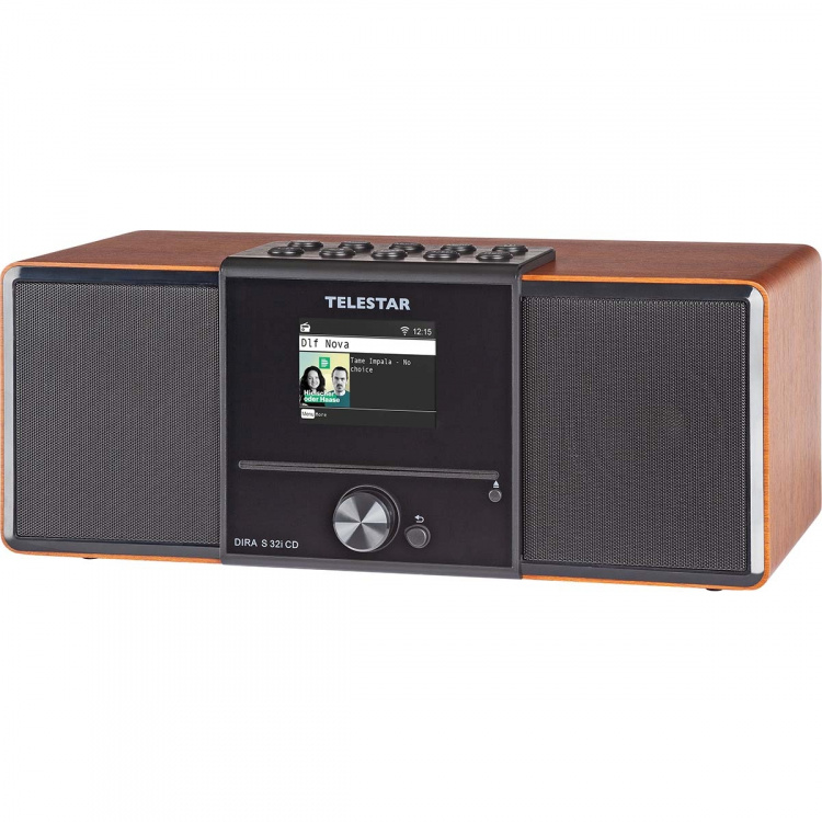 TELESTAR DIRA S32i CD EWF Multifunctionele Stereo Radio met CD-speler DAB+ / FM / Internet / Bluetooth Hout