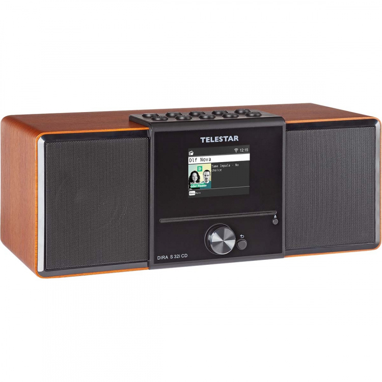TELESTAR DIRA S32i CD EWF Multifunctionele Stereo Radio met CD-speler DAB+ / FM / Internet / Bluetooth Hout
