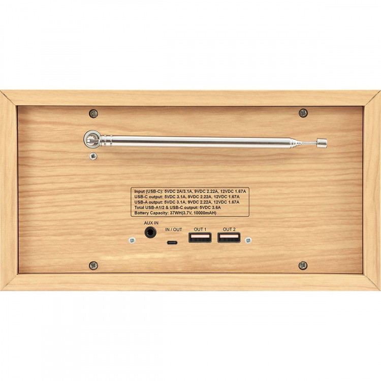 imperial DABMAN 30 Mobiele DAB+ / FM-radio Hout