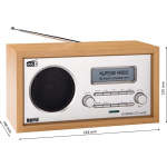imperial DABMAN 30 Mobiele DAB+ / FM-radio Hout