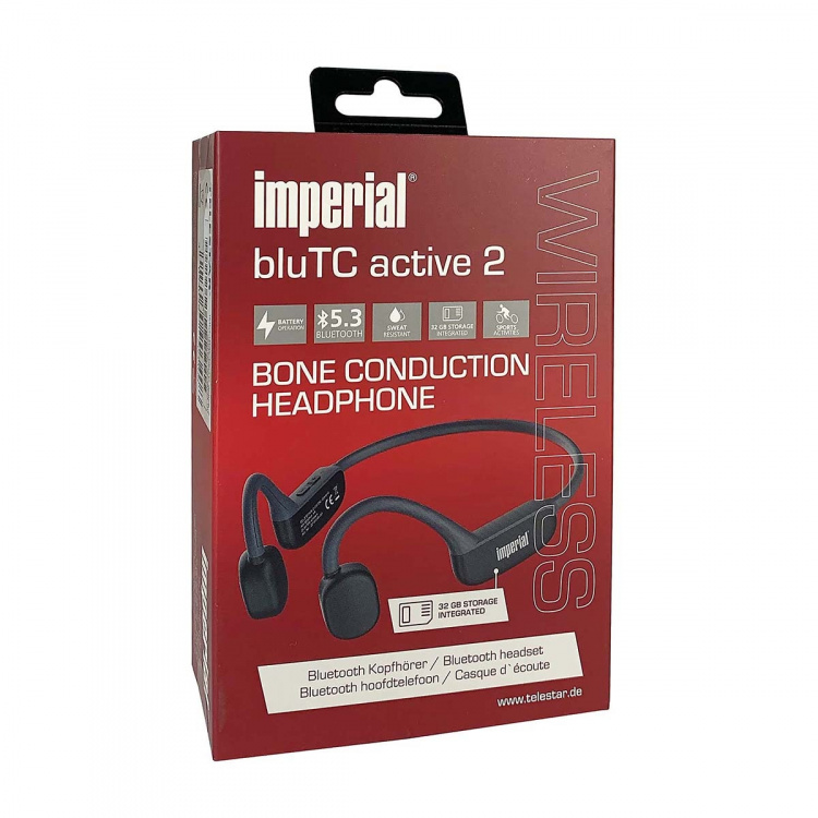 imperial bluTC active 2 Bone Conduction hoofdtelefoon zwart