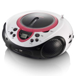 Lenco Draagbare FM-radio CD- en USB-speler Roze Lenco Draagbare FM-radio CD- en USB-speler Roze