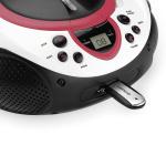 Lenco Draagbare FM-radio CD- en USB-speler Roze Lenco Draagbare FM-radio CD- en USB-speler Roze