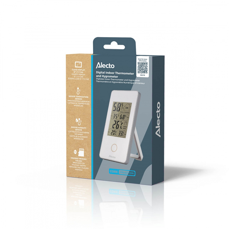 Alecto Digitale binnenthermometer wit