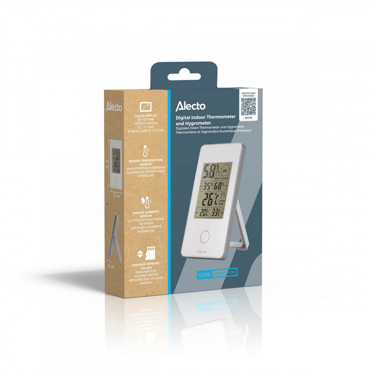 Alecto Digitale binnenthermometer wit