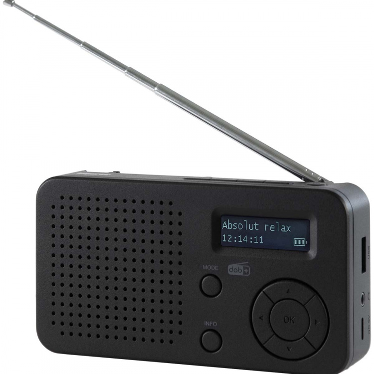 imperial DABMAN 17 draagbare DAB+/FM-radio met Bluetooth zwart