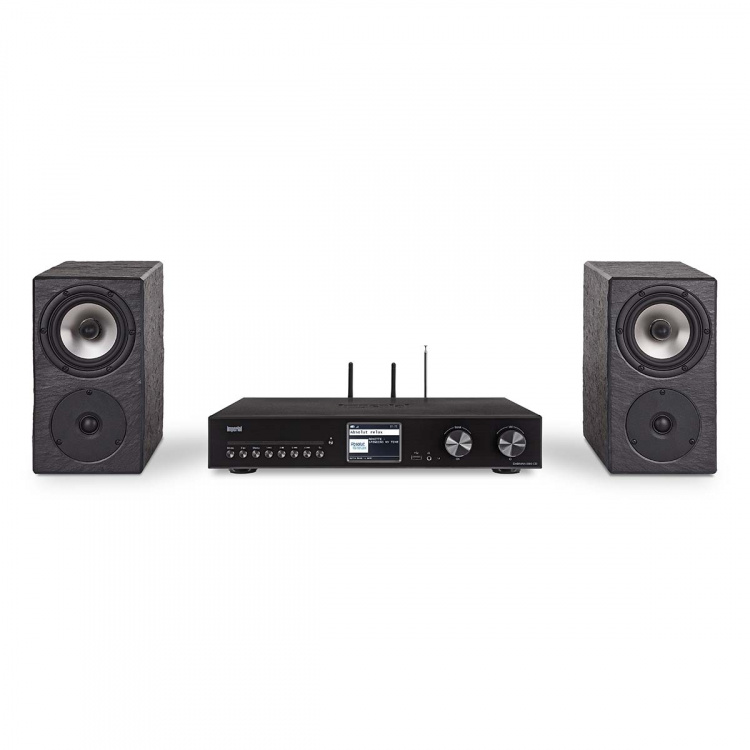 imperial DABMAN i560 CD Alles-in-één HiFi-systeem met versterker en CD-speler DAB+ / FM / Internet / Bluetooth Zwart