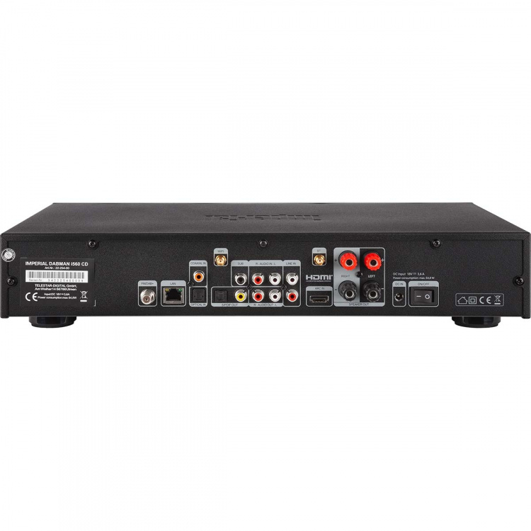 imperial DABMAN i560 CD Alles-in-één HiFi-systeem met versterker en CD-speler DAB+ / FM / Internet / Bluetooth Zwart