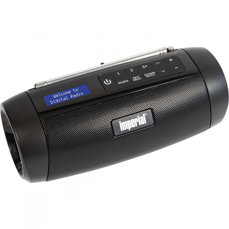 imperial DABMAN GO DAB+ / FM Compact Radio Zwart imperial DABMAN GO DAB+ / FM Compact Radio Zwart