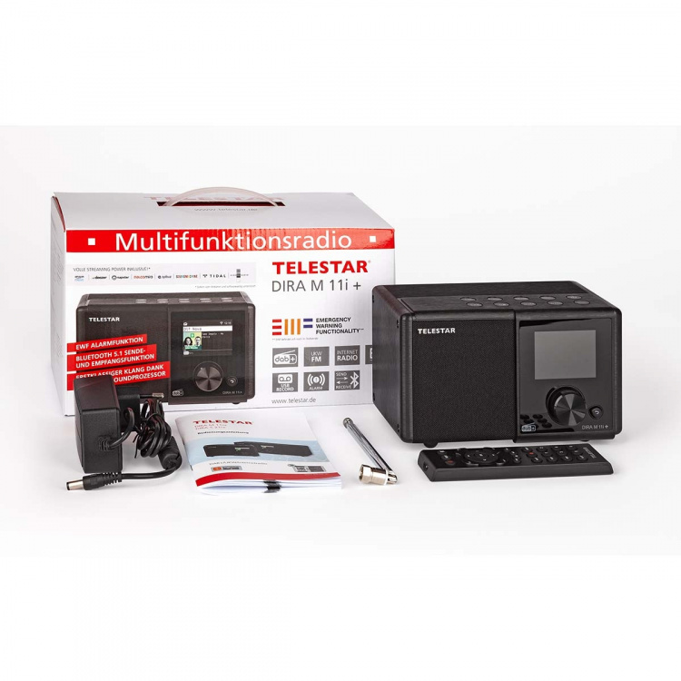 TELESTAR DIRA M11i+ Compacte Multifunctionele Radio EWF DAB+ / FM / Internet / Bluetooth