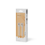 Nedis Telecomkabel | RJ11 Male | RJ11 Male | 5.00 m | Kabel design: Plat | Kabeltype: RJ11 | Transparant / Wit
