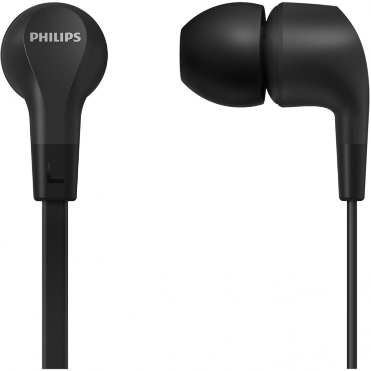 Philips TAE1105BK Trådanslutna in-ear-hörlurar med inbyggd fjärrkontroll. Svarta Philips TAE1105BK Trådanslutna in-ear-hörlurar med inbyggd fjärrkontroll. Svarta