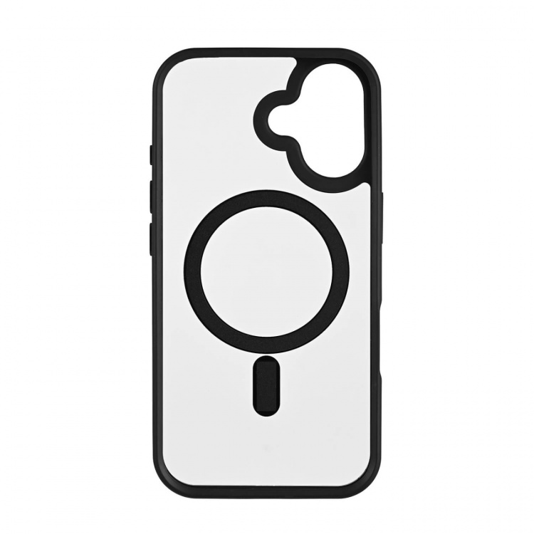 Onsala Mobilskal Bumper MagSeries Black & Clear - iPhone 16 Onsala Mobilskal Bumper MagSeries Black & Clear - iPhone 16