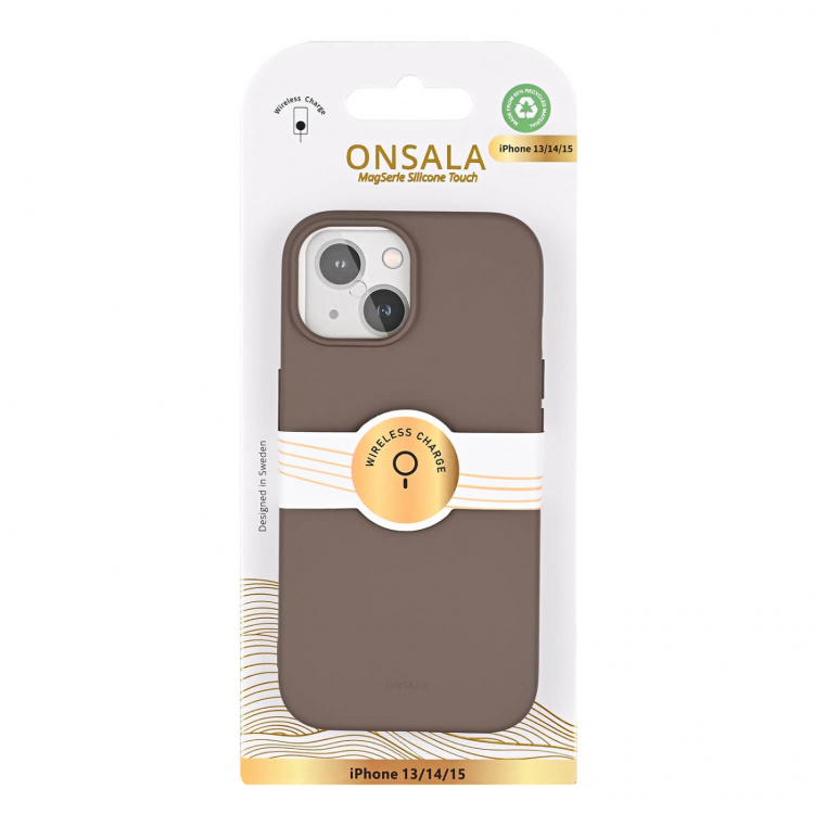 Onsala Mobilskal med Silikonkänsla Chocolate - iPhone 13/14/15 Onsala Mobilskal med Silikonkänsla Chocolate - iPhone 13/14/15