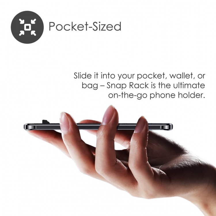 Desire2 Ultrasmal Telefonhållare i Aluminium Mörkgrå