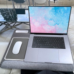 Desire2 Laptopställ för Knät Vänsterhänt Version Grå