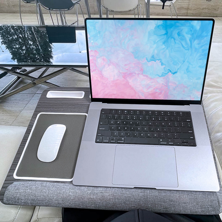 Desire2 Laptopställ för Knät Vänsterhänt Version Grå