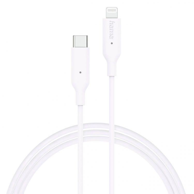 Hama Laddningskabel USB-C till Lightning 1,0m Vit Hama Laddningskabel USB-C till Lightning 1,0m Vit