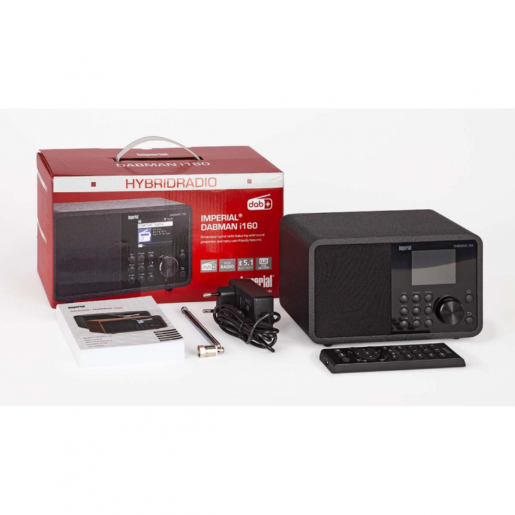 imperial DABMAN i160 DAB+ en internetradio Zwart