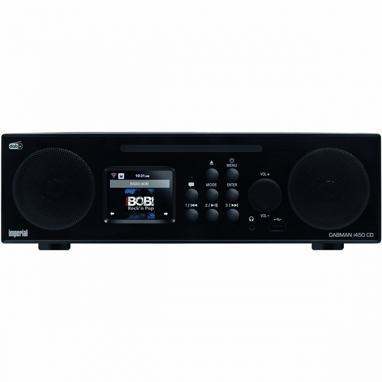 imperial DABMAN i450 CD Multifunctionele Stereo Radio voor DAB+ / FM / Internet Zwart