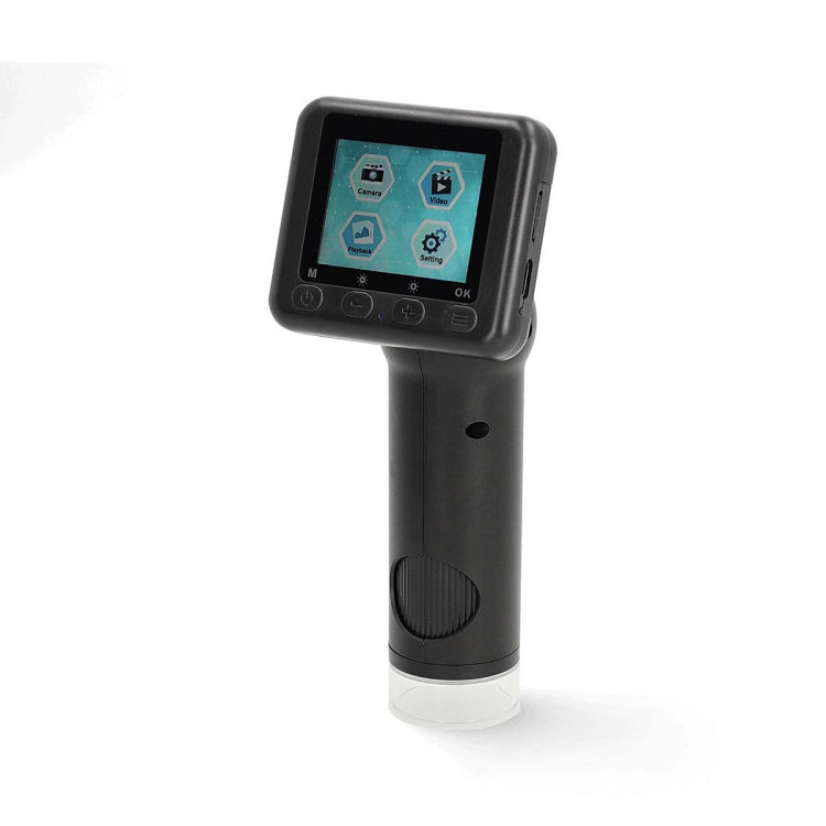 Nedis Microscoopcamera | 1080p@30fps | 48 MPixel | Zoom: 8 x | Vergroting: 500 x | Scherm grootte: 2  Nedis Microscoopcamera | 1080p@30fps | 48 MPixel | Zoom: 8 x | Vergroting: 500 x | Scherm grootte: 2