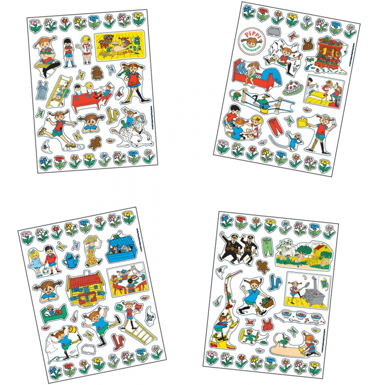 Barbo Toys Pippi Stickers Villa Villekulla w. 140 sticker