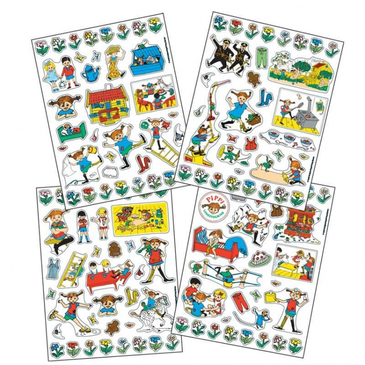 Barbo Toys Pippi Stickers Villa Villekulla w. 140 sticker