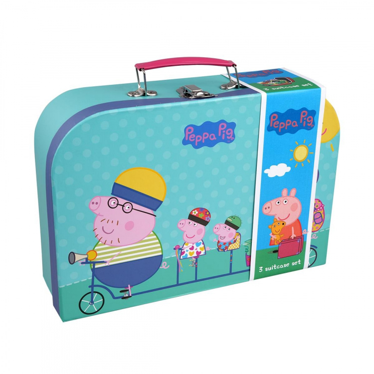 Barbo Toys Peppa Pig kofferset 3-delig assorti Barbo Toys Peppa Pig kofferset 3-delig assorti