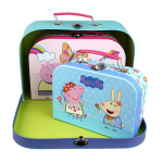 Barbo Toys Peppa Pig kofferset 3-delig assorti Barbo Toys Peppa Pig kofferset 3-delig assorti