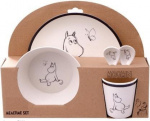 Barbo Toys Moomin 100% Melamine 5-delig pakket (bord, kom, beker, 2 lepels)