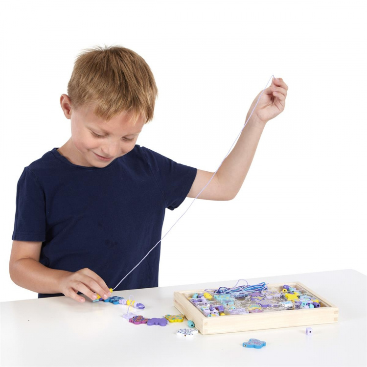 Melissa & Doug Gemaakt door mij! Houten Kralen Set Vlinder Kralen